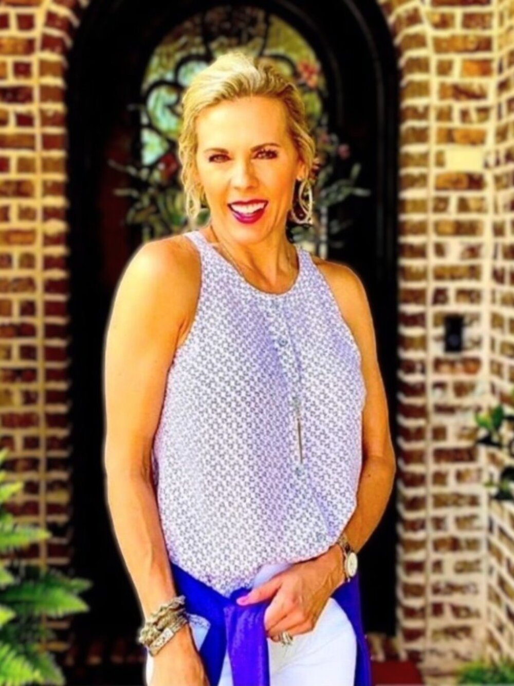 CABI Priscilla Sleeveless Button Up Blouse